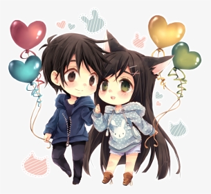 Chibi Girl And Boy, HD Png Download, Transparent PNG
