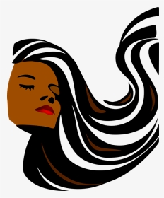 Mood Clipart Wife - Woman With Hair Blowing In The Wind Png, Transparent Png, Transparent PNG
