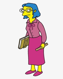 Simpsons Female Character Short Hair, HD Png Download , Transparent Png  Image - PNGitem