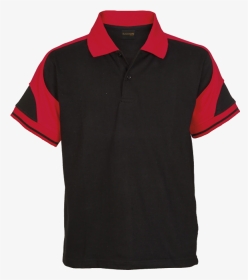 Kiddies Vector Golfer Black/red Size 5 To - Polo Shirt, HD Png Download, Transparent PNG