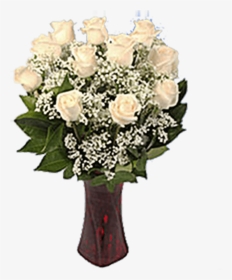 Valentine S Day Bouquet Sweetest Day 12 White/cream - Garden Roses, HD Png Download, Transparent PNG