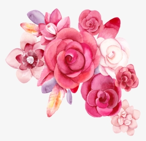 #mq #pink #roses #rose #flowers #flower #garden #nature - Watercolor Flower Drawing Png, Transparent Png, Transparent PNG