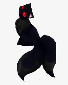 Yoru The Demon Cat By Inuzukajess On Deviantart - Black And Red Anime Cat, HD Png Download, Transparent PNG