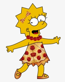 Lisa Simpson, Pizza, The Simpsons - Transparent Png Los Simpson, Png Download, Transparent PNG