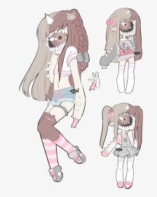 Aesthetic Anime Girl Monster, HD Png Download, Transparent PNG
