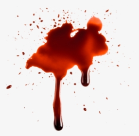 Spot Flowing Blood Free Png Download - Blood Splat, Transparent Png, Transparent PNG