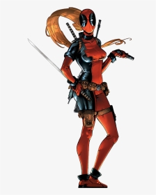 Lady Deadpool Lover By Thesuperiorxaviruiz On Deviantart - Lady Deadpool, HD Png Download, Transparent PNG