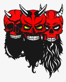Bearded Devil Skull, HD Png Download, Transparent PNG