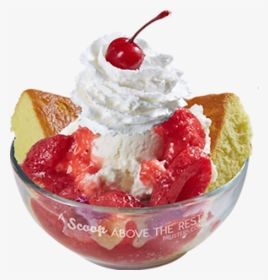 Brusters Strawberry Shortcake Sundae, HD Png Download, Transparent PNG