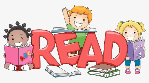 Children Reading A Book Clipart Clipart Free Child - Clipart Child Reading A Book, HD Png Download, Transparent PNG