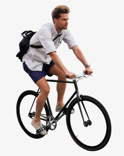 On His Bike Png Image - Riding A Bike Png, Transparent Png, Transparent PNG