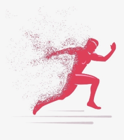 Silhouette Sport Gift - Silhouette Of A Man Running, HD Png Download, Transparent PNG