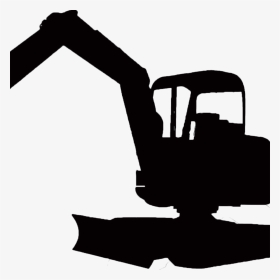 Excavator Silhouette, HD Png Download, Transparent PNG