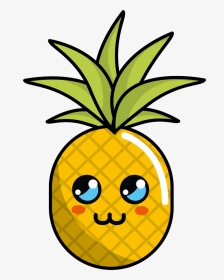 Piña Kawaii Traviesa Png - Kawaii Cute Pineapple, Transparent Png, Transparent PNG