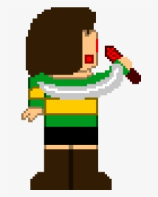 Chara With Knife Sprite, HD Png Download, Transparent PNG