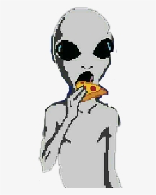#alien #pizza #pixelize #pixel #pixels #pixelate #aliens👽 - Instagram Profile Picture Alien, HD Png Download, Transparent PNG