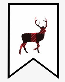Silhouette Of A Reindeer, HD Png Download, Transparent PNG