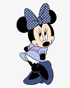 Blue Mouse Minnie Preto With Suit Clipart Mickey Festa - Purple Minnie Mouse Clipart, HD Png Download, Transparent PNG