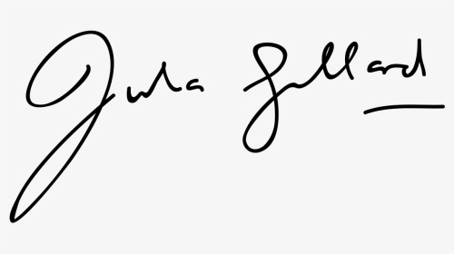 Vector Transparent Stock Transparent Signature Victorian - Julia Gillard Signature, HD Png Download, Transparent PNG