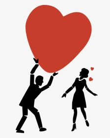 Illustration Of A Man And Woman In Love - Illustration, HD Png Download, Transparent PNG