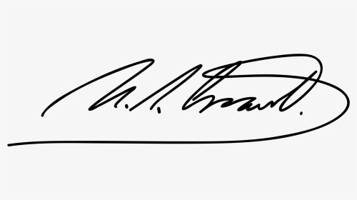 Banner Free Transparent Signature Grant - Ulysses S Grant Signature, HD Png Download, Transparent PNG