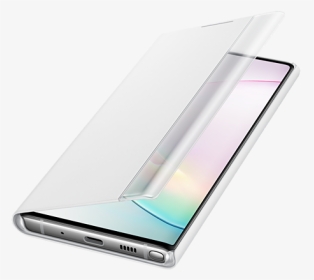 Galaxy Note 10+ Clear View Cover White, HD Png Download, Transparent PNG