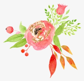 中国风荷花水彩画 - Flower Pattern Png High Resolution, Transparent Png, Transparent PNG