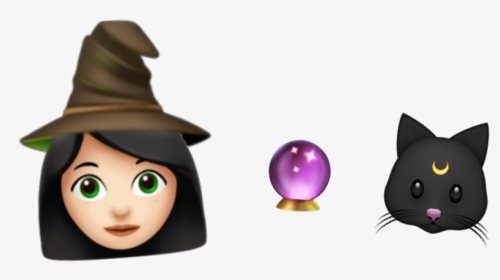 🧙🏻‍♀️🐱🔮 #emojis #aesthetic #witch #wiccan #witchcraft - Cartoon, HD Png Download, Transparent PNG