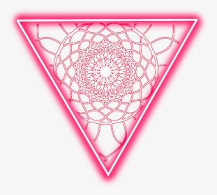 #neon #triangle #freetoedit #geometric #trigon #frame - Triangle, HD Png Download, Transparent PNG