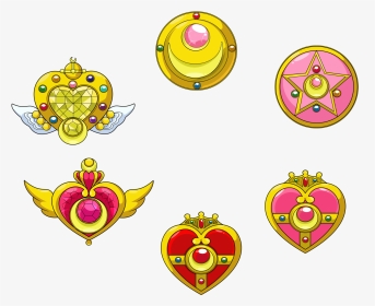 Picture - Sailor Moon All Brooches, HD Png Download, Transparent PNG