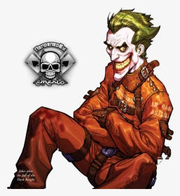 Joker Drawing Batman Arkham - Batman Arkham Joker Comic, HD Png Download, Transparent PNG