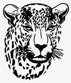 Autres Décoration Intérieure Tête De Tigre Decal Autocollant - Leopard Black And White, HD Png Download, Transparent PNG