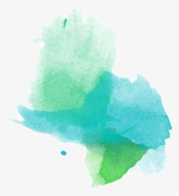 #ftestickers #art #paint #watercolor #brushstroke #blue - Green Blue Watercolor Splash, HD Png Download, Transparent PNG