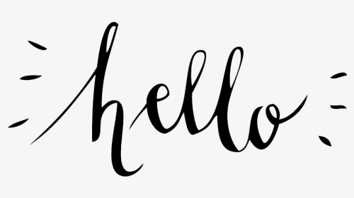 Hello Typography Png, Transparent Png, Transparent PNG