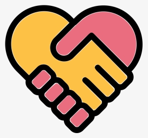 Handshake Clipart Heart - Transparent Handshake Clipart, HD Png Download, Transparent PNG