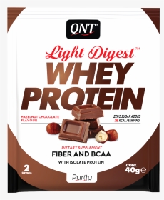 Light Digest Whey Protein 40g Monodose Hazelnut Chocolate - Light Digest Whey Protein Chocolate Belga, HD Png Download, Transparent PNG