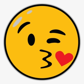 Emoji 03 Heart Kiss - Heart Kiss Emoji Gif, HD Png Download, Transparent PNG
