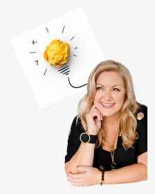 Deb Thinking - Girl, HD Png Download, Transparent PNG