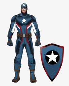 Banner Library Library Marvel Transparent Captain America - Steve Rogers Captain America Suit, HD Png Download, Transparent PNG