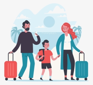 Service - Family Travel Vector, HD Png Download, Transparent PNG