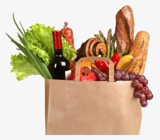 Brown Bag With Groceries, HD Png Download, Transparent PNG