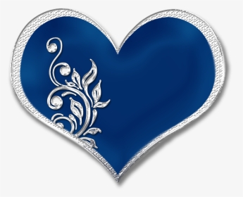 Blue Heart By Placid85 - Transparent Background Blue Heart, HD Png Download, Transparent PNG
