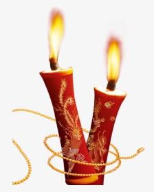 婚礼蜡烛素材图片 - Candle, HD Png Download, Transparent PNG