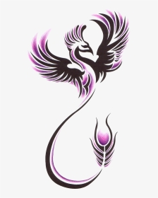 Tattoo Sleeve Phoenix Nz Studio Ink - Feminine Tribal Phoenix Tattoo, HD Png Download, Transparent PNG