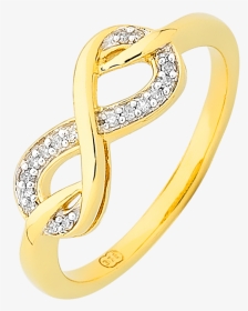 Gold Infinity Ring With Diamonds Australia, HD Png Download, Transparent PNG