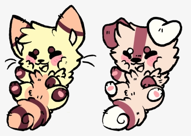 Kawaii And Adopts Open - Puppy And Kitten Art, HD Png Download, Transparent PNG