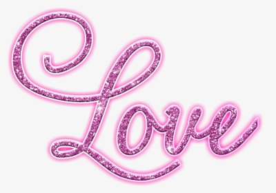 #love #amor #pink #glitter #shiny #valentines #neonlights - Illustration, HD Png Download, Transparent PNG