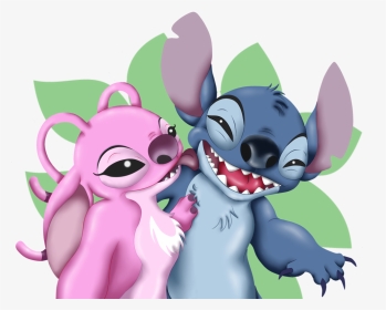 Cute Stitch And Angel, HD Png Download, Transparent PNG
