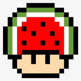 Watermelon Mushrom Clipart - Pixel Art Super Mario, HD Png Download, Transparent PNG