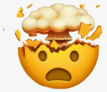 #mindblown #emoji #omg #wow - Exploding Head Emoji Png, Transparent Png, Transparent PNG